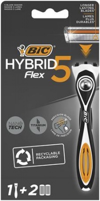 Férfi borotva BIC "HYBRID 5" + 2 betéttel