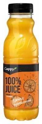 Gyümölcslé, 100%, 0,33 l, CAPPY narancs