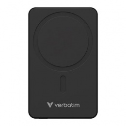 Power bank, külső akkumulátor, vezeték nélküli, 10.000mAh, VERBATIM "Charge n Go Essentials", fekete